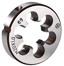 sourcing map Metric Runde Schneideisen Maschinen Rechtsgewinde Matrize Legierungsstahl M20 X 1