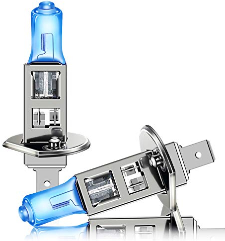 DZG H1 Halogenlampen 12V 55W Scheinwerferlampen 5000K Warmweiß Nebelleuchte DRL Birne, 2 Stücke