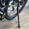 YIQI Fahrradständer Einstellbare Aluminiumlegierung Fahrrad Höhe Hinten Montieren Seitenständer Universal Halterung für MTB Mountainbike Geeignet für 24 25 26 27 Reifen und 700c Rennrad (Schwarz)