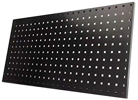 FHKBB Peg Board Wandmontage Werkzeug Lagerregal Stahl Nagelplatte mit Haken-Kit for Schuppen Garage Werkstatt Garage Wand Werkzeugregal Aufbewahrung (Color : C1, Size : As Shown)
