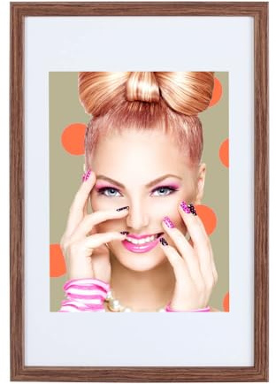 IDEAL TREND Bilderrahmen Lifestyle Plexi Foto Rahmen Collage Wanddeko Poster S111: Farbe: Braun | Format: 50x70