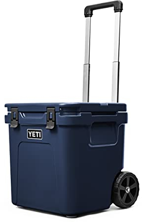 YETI Roadie 48 Wheeled Cooler with Retractable Periscope Handle, Navy