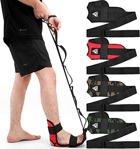 RDX Yoga Stretching Strap, Cintura per allungamento dei legamenti della caviglia, Stretcher per gambe da fitness per fascite plantare, Assistenza per allungamento del piede per tendine del ginocchio