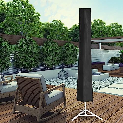 Parasol Cover Outdoor Parasol Protective Cover zipped Waterproof Windproof Anti- 210D Oxford Fabric Parasol Cantilever Cover For Garden Umbrella Covers (Size : 175x32/38cm)