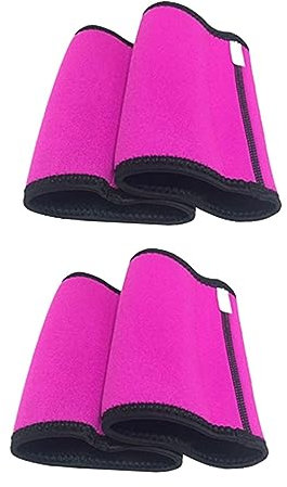 UKCOCO 2stücke Pair of Sports Armband Sleeve Elastische Atmungsaktive Und Schweißabsorbierende Armbänder Für Running Jogging Und Fitness Xl Rosafarbene Innenseite