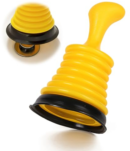 Saugglocke Klein Pömpel Abfluss 18cm Pümpel Saugglocke Plunger Sink Maximale Saugkraft Saugglocke Unverzichtbare Haushaltsgeräte für Bad Küche Dusche Toilette in Notsituationen Badewanne