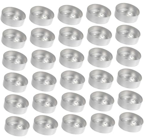 STOBOK 3er-Set Teelichthalter Leeres Etui Kerzenbecher Vielseitig Verwendbar Für Hochzeitsbeichte Candlelight Dinner Kein Schlechter Geruch 50 Stück * 3