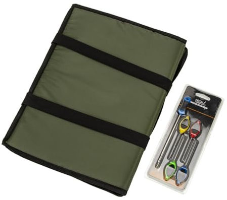 Karpfen-Abhakmatte, Abhakmatte Carp Mat Unhooking Karpfenmatte Karpfenangeln, 3-fach Gefaltete Landematte, Faltbar, Gepolstert, Outdoor-Angelwerkzeug, Angel-Abhakmatte