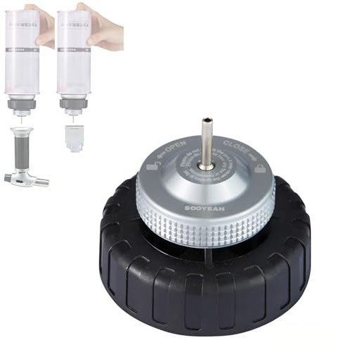 SOOYEAH Butane Nozzle Fill Adapter Tip for use with Lighters/Blow Torches,Convert Cassette Canister Into Inflatable Tank