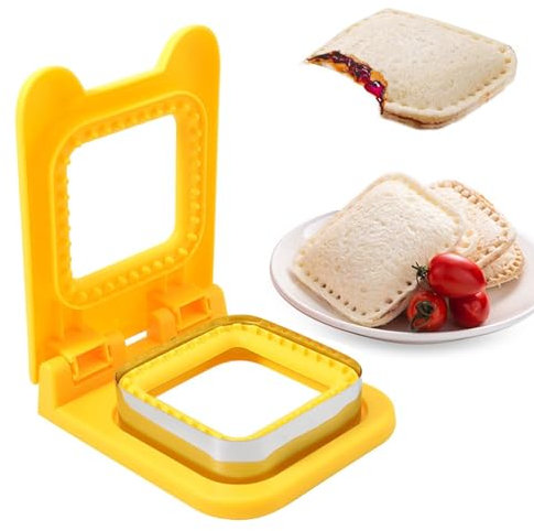 Desoxidante de bolsillo para sándwiches, cortadores cuadrados en forma de sándwich, cortador y sellador, desoxidante de pan, panqueques, sandwichera de acero inoxidable, para, desayuno