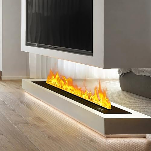 Cheminée, Cheminée Electrique, Cheminée D'intérieur, Poêle-cheminée, Poêle-cheminée Electrique, Flamme de Carbone à Simulation Ultra-élevée(70cm)