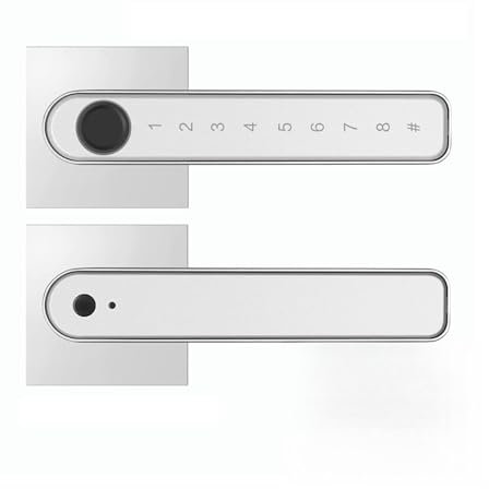 Serrure Connectée, Serrure de porte intelligente serrures d'empreintes digitales TUYA App contrôle biométrique empreinte digitale mot de passe poignée domestique serrures de porte électriques ,Smart L