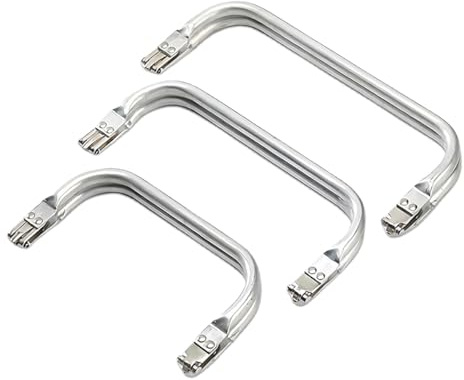 Ieron 3 Piezas de Cierre de Ganchillo para Bolso de Bricolaje, 16 cm, 18 cm y 20 cm, Clip para asa, Accesorios para Equipaje, Clip para Bolso de Noche