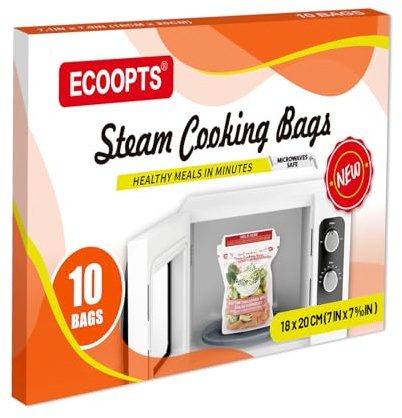 Lot de 20 sacs de cuisson vapeur pour micro-ondes, légumes, pommes de terre et viande