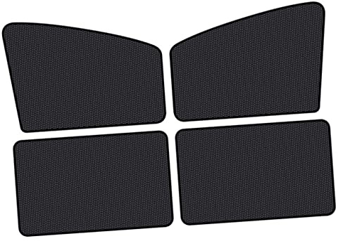 SWOOMEY 4pièces Pare-Soleil De Fenêtre pour Voiture Rideaux De Solaire Maille Filtre UV Et Isolation Thermique pour Animaux De Compagnie Et Intimité La Voiture