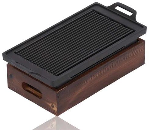 HERCHR Grill de barbacoa de estilo japonés, estufa de barbacoa portátil, bandeja de barbacoa multipsítica de barbaco