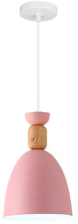 MEVZHH Lamadari, E27Adario a Gabbia a Testa Singola Bohemian Lights Semplice Elegante Illuminazilampada a Sospensiindustrialersonalizzata Ristorante Sala da Pranzo Camera da Letto Cucina Bar/Rosa