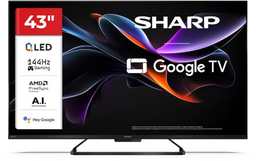 Sharp 43HR7265E - 43 4K 144Hz QLED Gaming TV con VRR