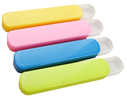ELEOUTI Caja de Vajilla Portátil de Plástico Apertura Deslizante, Tamaño Compacto y 8 Piezas, Organizador para Cubiertos, Tenedores y Palillos, Adecuado para Reutilizable Color