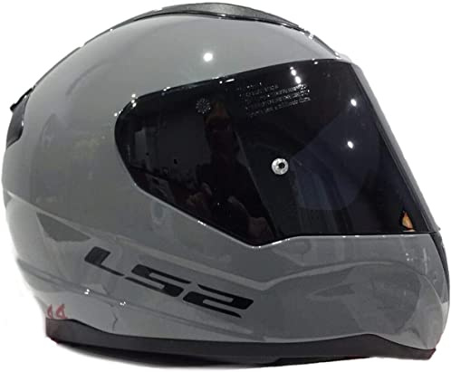 LS2 FF353 RAPID Integralhelm für Motorrad-Rennsport, Sturzhelm, Nardo Grau, inkl. dunklem Visier (2XL)