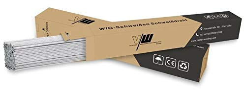 WIG Schweißstäbe - Schweißdraht - Schweißzusatz - Edelstahl hochlegiert - ER308L - Ø 1,6 / Länge 500 mm / 1 kg - VECTOR WELDING