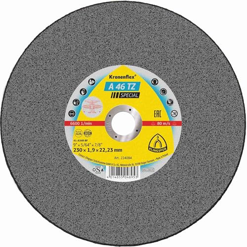 A 46 TZ Lot de 25 disques à tronçonner coudés 180 x 1,6 x 22,23 mm