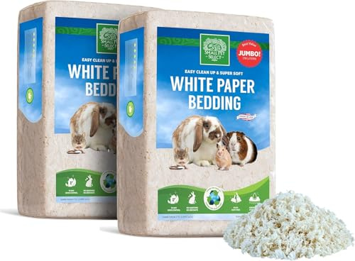 Small Pet Select White Paper Bedding 356L, Litter for Rabbit, Guinea Pig, Hamster, Bunny and Other Small Animals, Made in USA, 356L