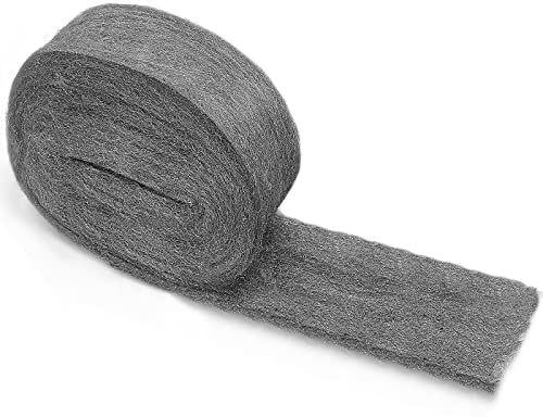 iunio Wire Wool, 3 Meter Steel Wool Mice Blocker 0000 Fine, Wirewool Mice for Cleaning, Metal Polishing, Wood, Hole Filler Wall for Rats Rodent Control, Kitchen, Garage, Attics, Garden