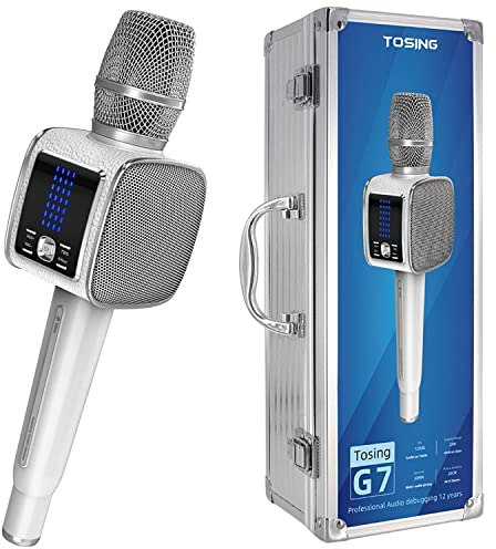 TOSING G7 Máquina Profesional de Karaoke para Adultos/Niños con Micrófono Karaoke,Altavoz Portátil del Sistema de Expansión Bluetooth,Máquina de Canto Al Aire Libre,Fiesta,Casa,Automóviles,Iglesia