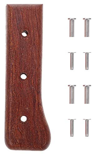 HEMOTON Küchenmesser Ersatz Griff Holz Messergriff Messer Ersatzteile Universalgriff Messerzubeh?r für Zuhause Küche Kochmesser Fleischmesser Hackmesser