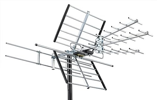 PIBIDI Outdoor TV Antenna, Long Range UHF/VHF for Local Channels, 4K/1080P