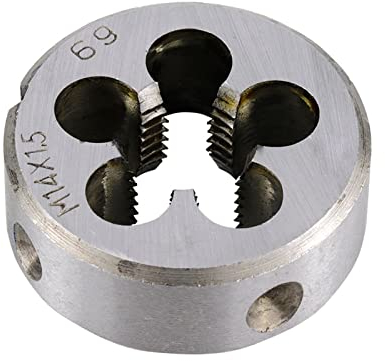 Gewindebohrer, Handgewindebohrer-Set, 1 Stück * Gewindeschneideisen, Maschinenschraube, runde Schneideisen, metrische rechte Gewindeschneidwerkzeuge for die Formenbearbeitung, M12-M16 Maschinenstopfen