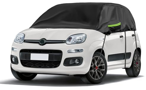 Autoabdeckung Wasserdicht Ersatz für Panda 2003-2023, Halbgarage, Autohülle Autoplane, Winddichte Halbabdeckung für Allwetter, UV-Beständige Vollgarage Regen Sonne Staub Schutz