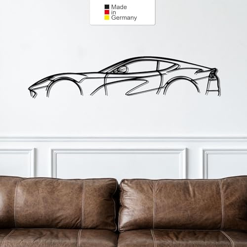 812 SUPERFAST, Metall Wandbild, Wanddeko, Auto Silhouette, Metal Car Wall Art (Größe: 69 cm (27))