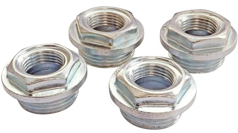 SOMATHERM FOR YOU, Kit de réductions M1 (26/34) à F1/2 (15x21) - 2 réductions droites et 2 gauches en laiton nickelé, avec 4 joints plats pour une étanchéité optimale | Adaptez, compensez les écarts de raccordement pour installer facilement vos équipements de chauffage, sans fuite.