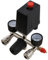 Regulador de Presión con 2 Punteros de Medición de 0 a 12 bar, Válvula Reguladora de Presión con Manómetro 175 Psi para Compresor De Aire