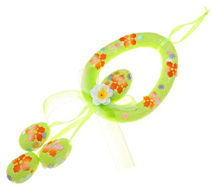 MAGICLULU Osterdekorationen Ostern Hängende Eier Fronttür Kranz Hängende Ornamente Für Den Frühling