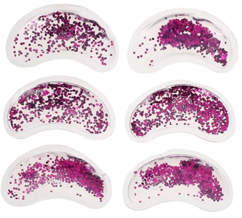 OSOLADY 6 Stücke U Förmig Eispackung Auge Kühlkissen Auge Pailletten Gel Pads Auge Produkte