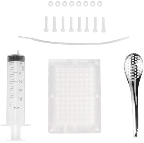 Rapid Caviar Maker Kit transparente de gastronomía molecular con cuchara, cuentagotas de esferificación para el hogar, suministros de cocina