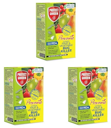 Provanto Ultimate Fruit and Vegetable Bug Killer Concentrate - Protects Edible Crops from Pests for 4 Weeks - Garden Care, Plant Protection, Indoor & Outdoor, GYO, Concentrate Makes 60L - 30ML