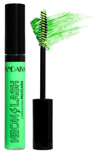 Grön-färgglad fluorescerande mascaras makeup, volym och längd mascara för ögonfransklänningar vattentät långvarig charming, krispig fri vegansk ögonmakeup