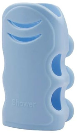 Soporte para Cabezal de Ducha de baño, Resistente y acoplable, con Ventosa para Ducha (Azul)