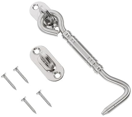 NUOBESTY Chiavistello Porta Scorrevole in Acciaio Inox Chiavistello Per Cancello Installazione Facile Uso Multipla Resistente Esternointerno