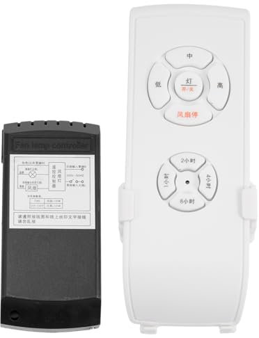 SHINEOFI Kit Telecomando Per Ventilatore Da Soffitto Ricevitore Per Lampada Ventilatore Velocità Vento Funzione Temporizzazione Materiale Robusto Facile Da Usare