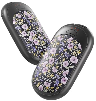 OCOOPA Handwärmer Elektrisch 2 Pack mit Magnetische, Tragbare Heizung 5000mAh, 3 Stufen Heizung, Kompakt für Handschuhe, Tasche, Winter-Essentials, Adventskalender Füllung Geschenke für Männer Frauen