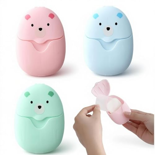 YOFDAL 150 Pezzi Fogli di sapone portatili carta da viaggio da campeggio usa e igienico quando si esce sapone in fogli da viaggio