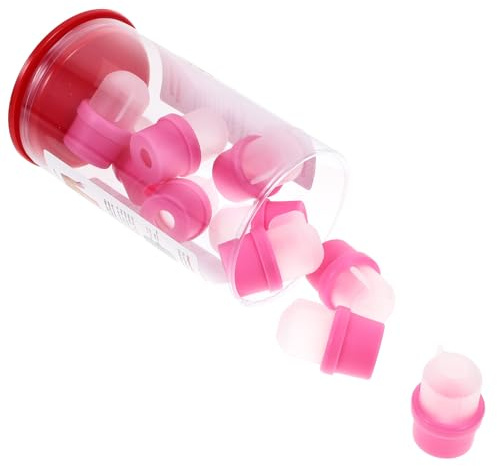 TOYANDONA Lot de 20 Capuchons Dissolvants Roses Réutilisables en Résine pour Ongles en Gel Protections Confortables et Efficaces Retrait du Vernis Accessoires Manucure Professionnels et