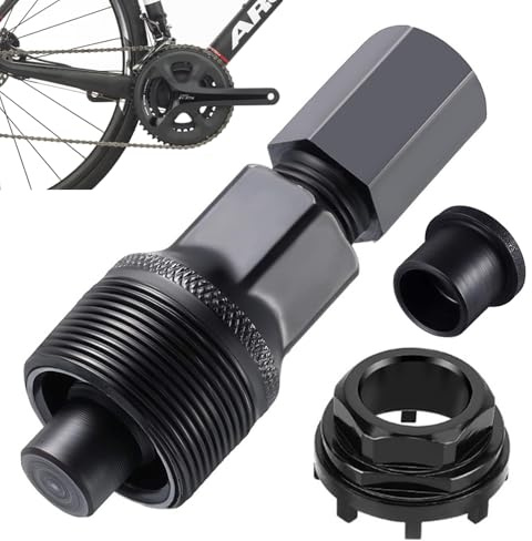 LYPPUL Fahrrad Lockring Tool, 42mm Fahrrad Tretlager Werkzeug mit 8 Zähnen, Kurbelabzieher Fahrrad, Fahrrad Kompakter Kurbelarm Abzieher Crank Puller, Kurbelabzieher für Radfahren Reparatur