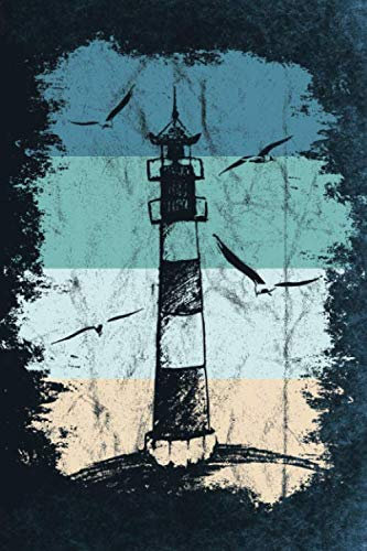 Möwen, Meer und Leuchtturm: Retro Nordsee & Ostsee Ferien-Notizbuch für norddeutsche Segler, Camper und Strand-Urlauber