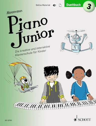 Piano Junior: Duettbuch 3: Vierhändiges Spielbuch zur Klavierschule. Band 3. Klavier 4-händig. (Piano Junior - deutsche Ausgabe, Band 3)